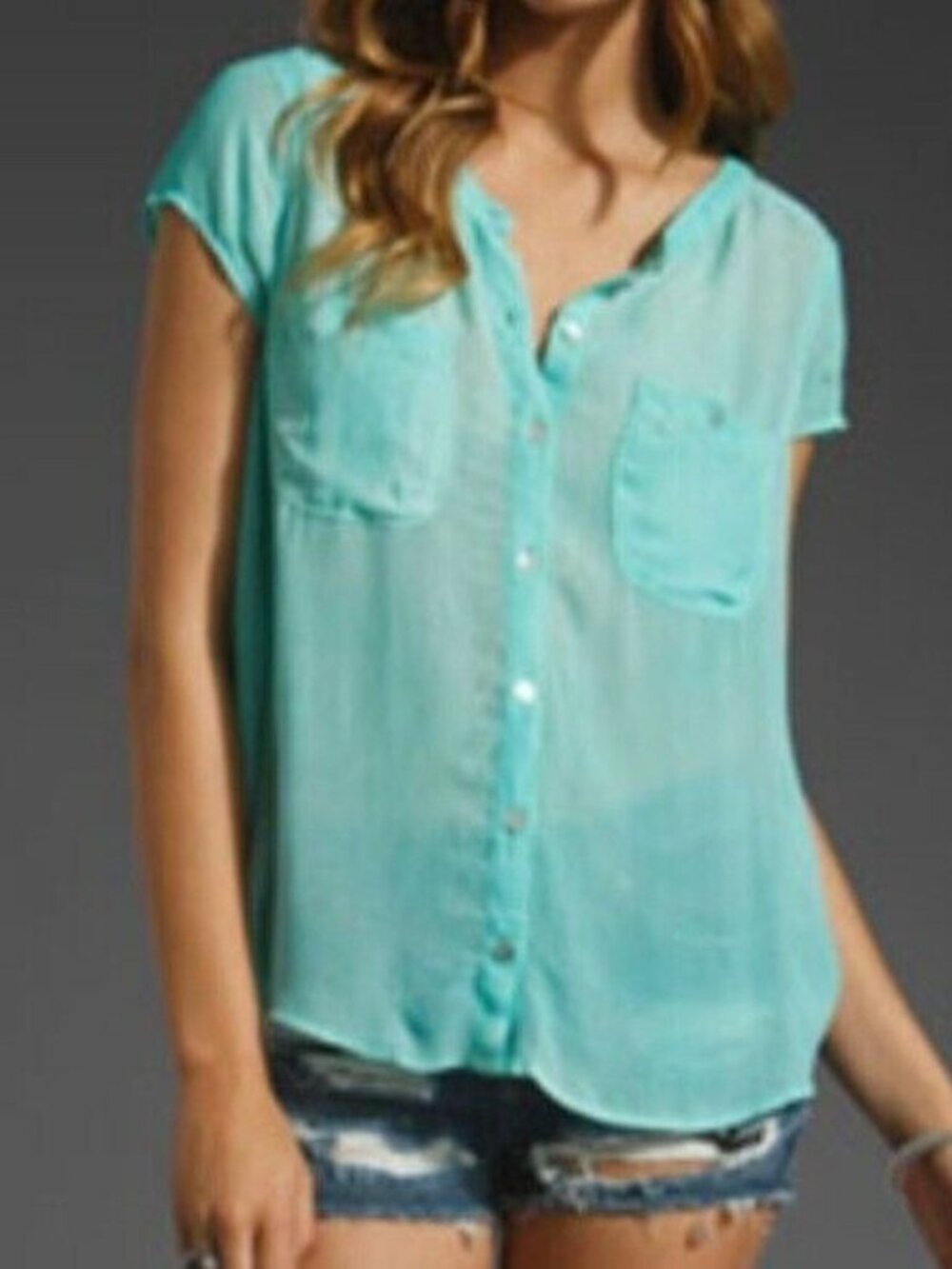 Free People Spellbound Split Back Top size S